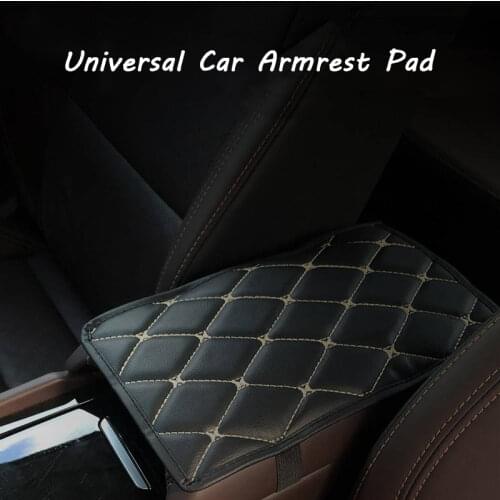 Universal Car Armrest Pad Cover Center Console microfiber Leather Auto Seat Armrests Box Protection Cushion