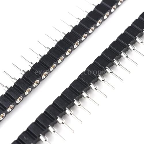 10Pcs/lot Single Row 40Pin 2.54mm Round Female Pin Header
