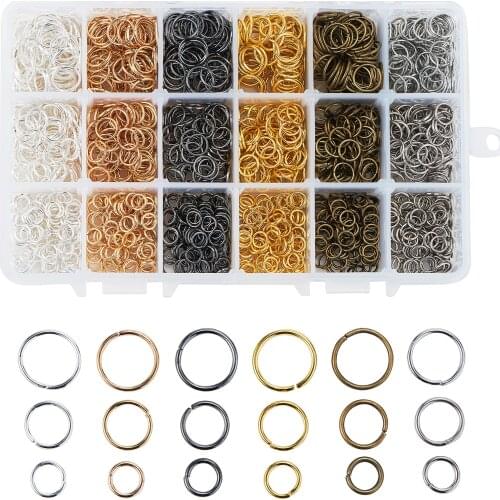 6mm 8mm 10mm Iron Jump Rings Close but Unsoldered Split Ring for Earring Bracelet Necklace Jewelry Making Accessories