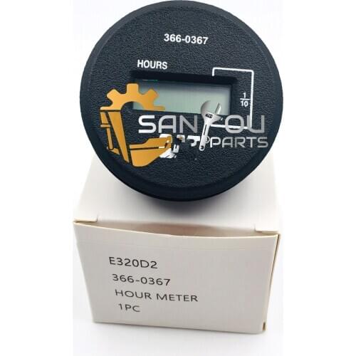 366-0367 3660367 Adjustable E320D2 Hour Timer Meter With Remoto for E320D2 Excavator Timer Meter Spare Parts