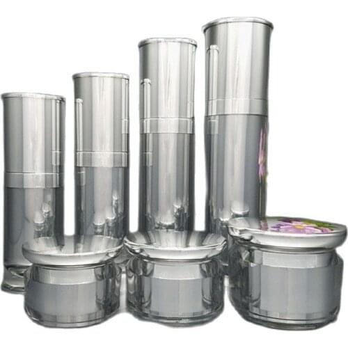 80ml 50ml 30ml 20g 30g 50g High Grade Cosmetic Containers Refillable Bottle Acrylic Cream Jar Lotion Pump Emulsion Empty Bottle