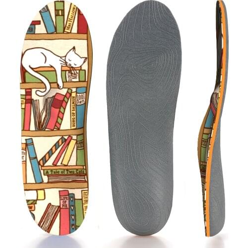 EVA Material Anti-skid, Breathable, Shock-absorbing Arch Support Insole With Creative Animation Patterns