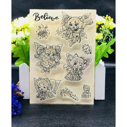 Angel stamp Clear Stamp for Scrapbooking Transparent Silicone Rubber DIY Photo Album Decor A320