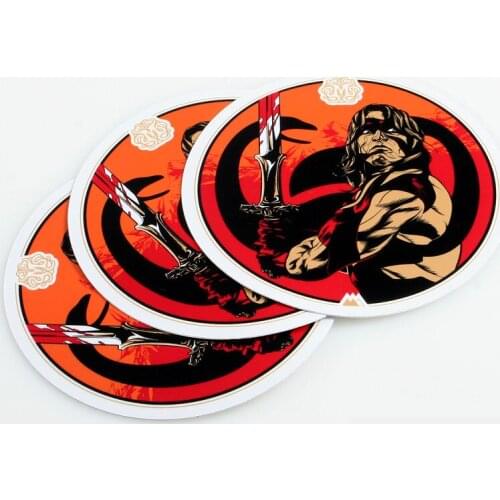 Fast delivery Custom Sticker Usage and Used for any industry Feature glass sticker roll custom lighter sticker ----DH12334