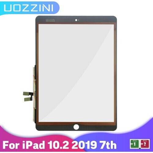 100% Tested For iPad 7 10.2 2019 7th Gen A2197 A2198 A2200 Touch Screen Digitizer Outer Glass Panel Replacement No/With Button