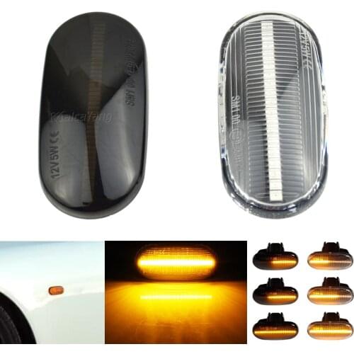 Dynamic Blinker For Honda Accord Civic CRX Prelude S2000 Del Sol Fit Integra LED Side Marker Turn Signal Light 1997 1998 2000