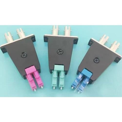 LC-ST dual adapter FM hybrid adapter duplex female-male fiber optic connector ST-LC Coupler free shipping ELINK LC ST DX SM MM
