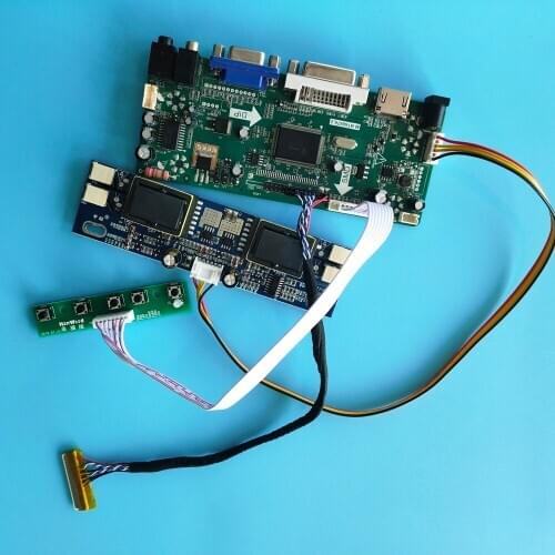 Kit for M190EG01-V2 VGA DVI LVDS 4 lamps Controller board 30pin Screen Panel 1280X1024 19" M.NT68676 DIY HDMI Driver