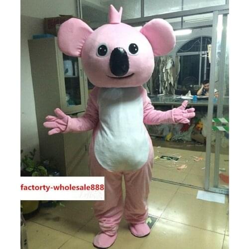 Pink Koala Bear Mascot Costume Birthday Party Game Dress Adult Size Handmade NEW Interesting Funny Cartoon Character Clothing