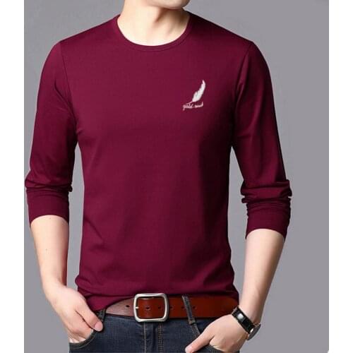 Male Tops Bottoming Shirt Base Shirt Cotton Clothing T Shirt Men T-Shirt Tops O Neck Loose Casual Bottoming Shirt for Inner Wear