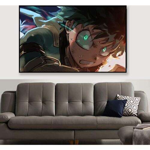 My Hero Academia Colorful Artwork Art Prints Original Canvas Artwork 50 x 70 cm,No Frame