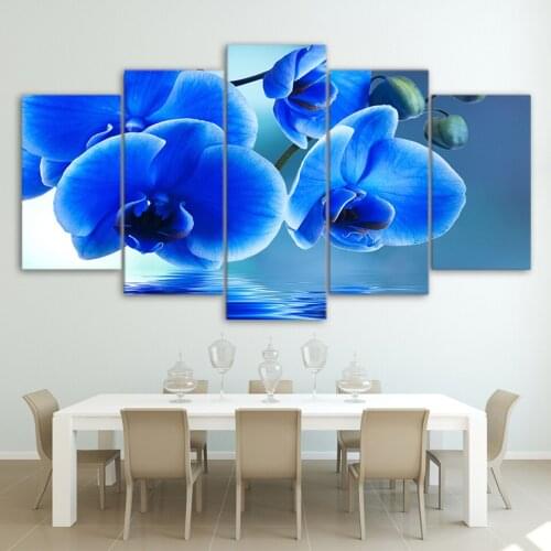 5DDiy Water Blue Orchid Flower diamond painting crystal 5d diamond embroidery diy spuare&round crystal painting cross stitchsets