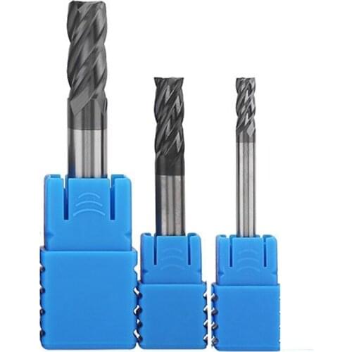 3Pcs 4 6 8 mm Carbide End Mill 4 Flutes End Mill Set Milling Cutter Tool Kit CNC Carbide Milling Cutter Spiral Router Bits