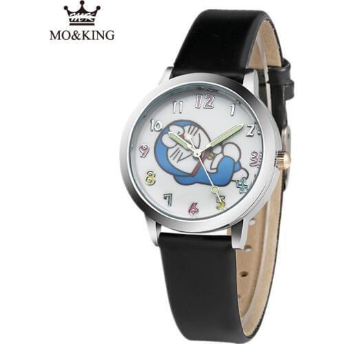 The New Childrens watch boys and girls cartoon Doraemon tinkling cat primary and middle school students waterproof quartz watch