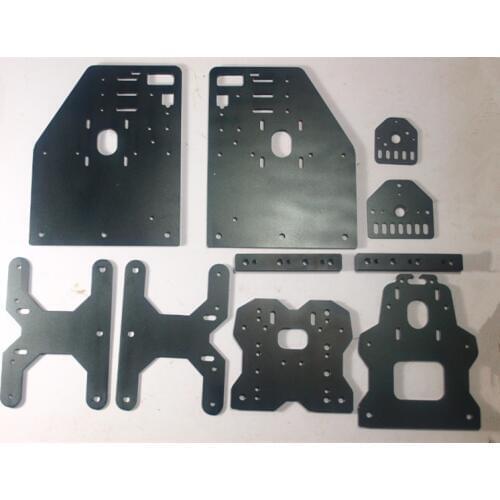Openbuilds OX+CNC milling machine black android Aluminum NEW UPDATED VERSION Gantry Plates full kit/set Threaded Rod Plates