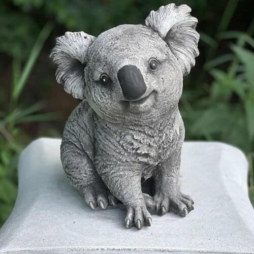 Resin Koala Bear Garden Yard Decoration Simulation Koala Panda Statue Animals Sculpture Resin Crafts Home Decoration Ornament