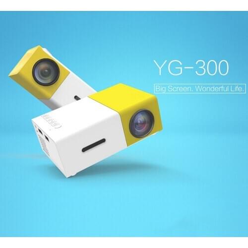 Mini Portable LED Projector Full Color LED Video Projector with AV USB SD HDMI for Children Present Video TV Movie Party Game