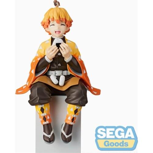 Pre-Sale Demon Slayer Anime Figure Agatsuma Zenitsu Instant Noodle Press Anime Peripheral Character Model Toy Desktop Ornaments