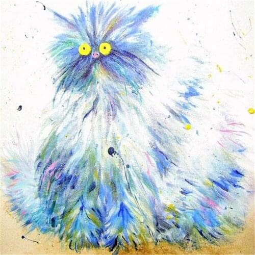 Cartoon Cat Printed 11CT Cross Stitch Set Embroidery DMC Threads Handiwork Handicraft Handmade Knitting Stamped Room Different