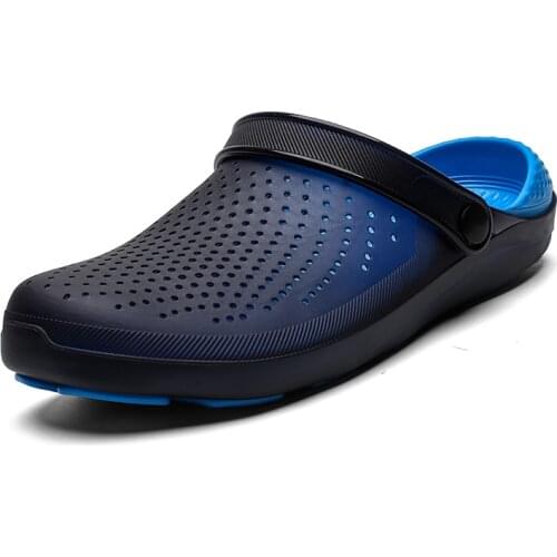 Men‘s Sandals 47 Size Crocks LiteRide Hole Shoes Clogs Sandals Men EVA Slipper Hole Garden Shoes Cro Adulto Cholas Hombre