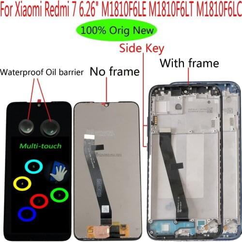 Shyueda Orig NEW For Xiaomi Redmi 7 6.26" M1810F6LE M1810F6LT M1810F6LC LCD Display Touch Screen Digitizer With & Tools