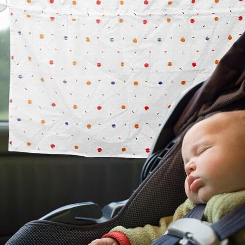 Car Sun Shade Curtain Side Window Sunshade Curtain Adjustable Lovely Floral Pattern Sun Blocker Window Films For Car Interior