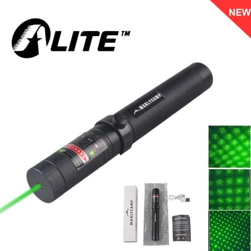 TMWT High Power 532nm Green Indicator Laser Pointer Pen USB rechargeable Battery Beam Light with Star Pattern