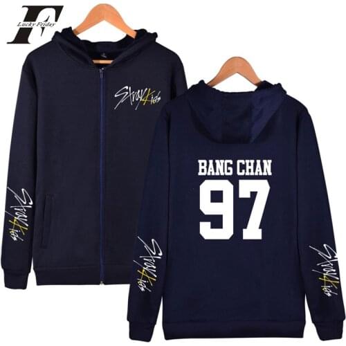 Stray Kids oversized zipper hoodies sweatshirts women/men StrayKids kpop Album Yellow Wood Hoodies Zippers clothes 2019