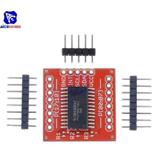 Diymore PCF8575 IIC I2C I/O Extension Shield Module 16-Bit 400kHZ SMBus I/O Ports for Arduino