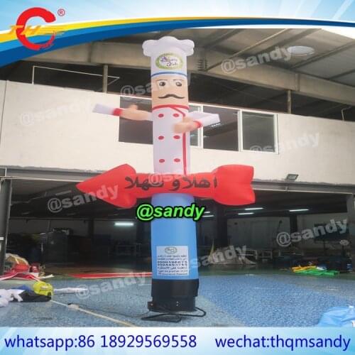 Wind Dancer Tube Man chef cook Inflatable Dancer Air Puppet Out Door Dancer Sky Dancing Man For Advertising Without Fan Blower