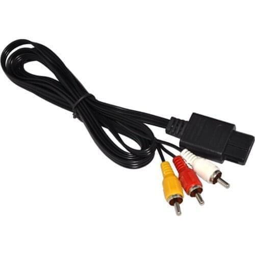 10 PCS High Quality Audio TV Video Cord AV Cable RCA for N 64 for GameCube For S N E S Game Console