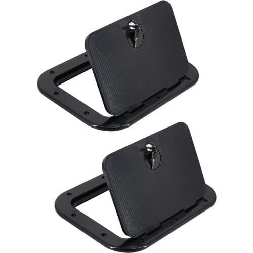 2pcs Marine Deck Access Hatch Inspection Plate Cover 248X378mm