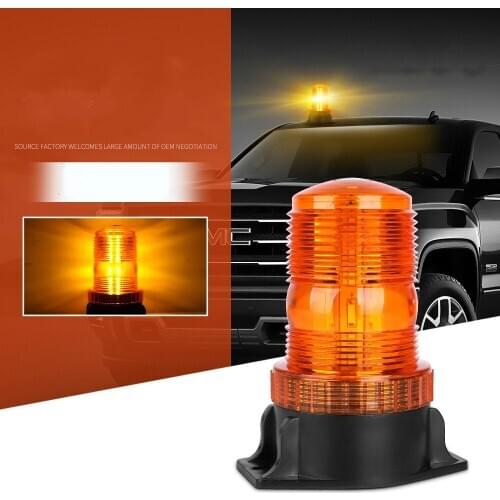 30 LED Car Circular Ceiling Warning Lights Traffic Construction Strobe Signal Lights Yellow Warning Engineering School Bus Light