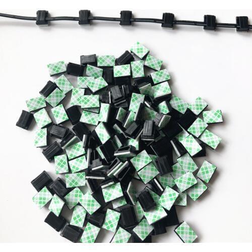 50pcs New Car Cable Clamp Instrument Panel Wiring Fixer Clip Cable Winder Drop Wire Tie Fixer Holder Cord Organizer