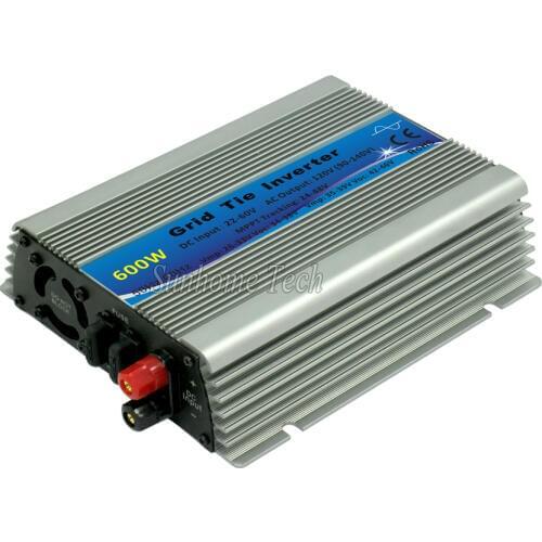 600W Solar Grid Tie Inverter MPPT Pure Sine Wave 10.5-28V or 22-60VDC to 110V or 230VAC Inverters for Solar Panel
