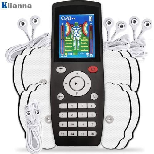 16 Modes Tens Unit 4 Output EMS Nerve Muscle Stimulation Digital Pulse Massager Therapy Low Frequency Physiotherapy Device