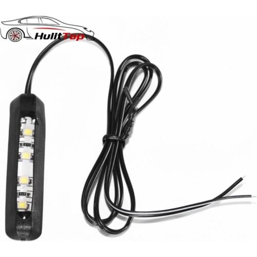 Car Motorcycle Led Tiny Rear Number Plate Light Lamp 12V 4Led Number Plate Tail Light Car License Plate Decoration Light Parts