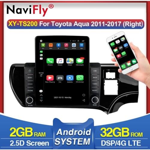 Navifly 9.7" Tesla style for Toyota Camry 6 XV 40 50 2006-2011 Android video Car radio multimedia player navigation gps No DVD