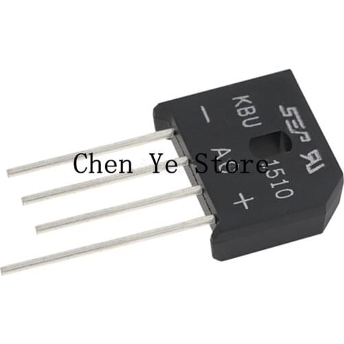 Free Shipping50PCS 100% new KBU808 KBU1010 KBU1510 KBU2510 8A 800V 10A 15A 25A 1000V DIP-4 4Pin diode bridge rectifier