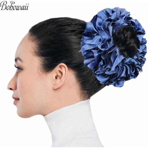BOHOWAII Christmas Gift Women Hair Accessories Headband Girl Cute Scrunchies Muslim Hijab Headwear Diademas Para El Pelo Mujer