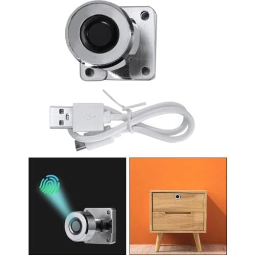 Sensitive Smart Drawer Fingerprint Lock Anti-theft Furniture Cabinet USB Keyless
