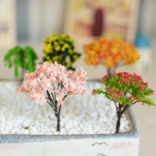 Trees for Miniature Fairy Garden Ornament Dollhouse Plant Pot Figurine DIY Craft