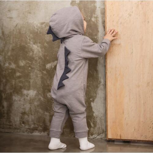 Baby Rompers Winter dinosaur babys Boys Outerwear Girls Warm Clothes Cartoon Baby Clothes Boy Overalls Newborn