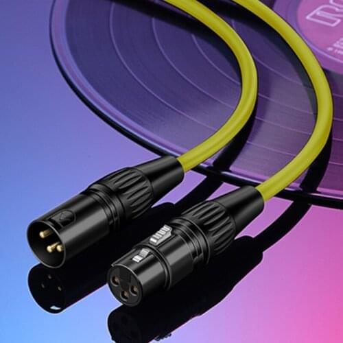 Cables XLR 3 Pin Audio Cable Male To Female XLR Jack Speaker Connector For Microphone Mixer Amplifier XLR Extension Cord 2m