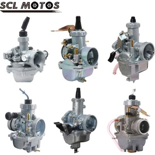 SCL MOTOS Motorcycle Carburetor Carburador Mikuni VM16 20 22 26 28 30 DT125 19mm 28mm 30mm 32mm Carb For 110cc to 250cc Motobike