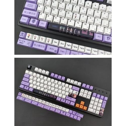134-key Anime Bleach Keycaps PBT Sublimation Keycaps Mechanical Keyboard Caps Computer Peripherals Key Caps Cherry 61/64/84/96