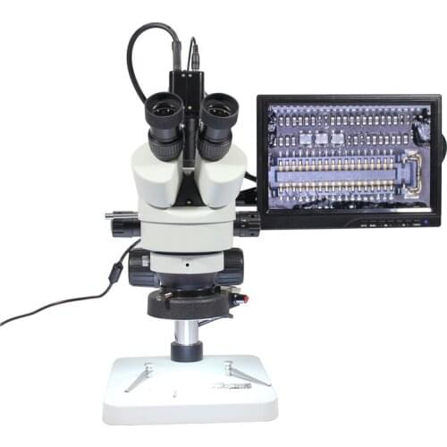 LY 45P HD Ternary Stereoscopic Microscope 3 Times Change Stereo Microscope Phone Repair 3D Anatomy Binocular Microscope