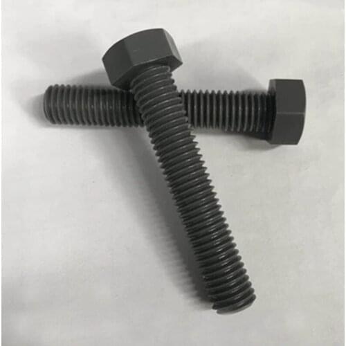 M4 PVC Preservative Hex head plastic Screws Acid and alkali resistance Allen Hexagon Screw bolt Black 6mm-40mm L