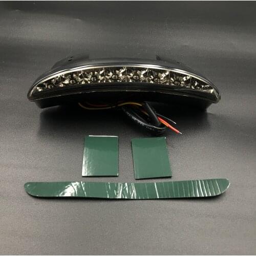 Motorcycle Smoke Chopped Fender Edge LED Tail Light Turn Signals Indicator Lamp For Harley Sportster 883 1200 Nightster XL1200N