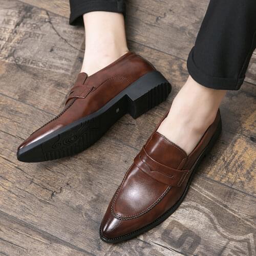 Casual Shoes Men Summer Leather Shoes Men Casual Sapato De Couro Masculino Zapatos Casuales Para Hombre Cuero Business Pointed